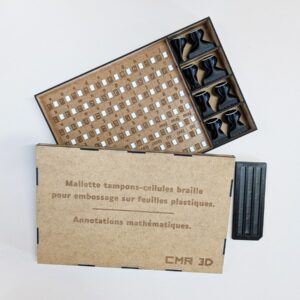 Mallette tampons-cellules braille